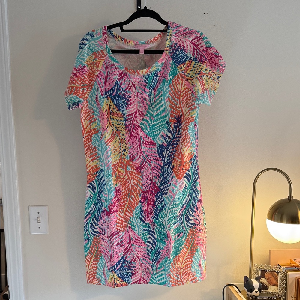 Lilly Pulitzer Multicolor Tropical Print Dress Size Large